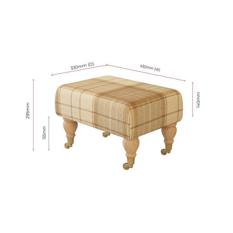 Manufactured Wood Accent Stool, Natural