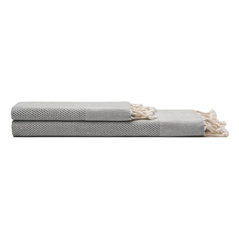 Essuie-mains en coton turc Whisper, Grey