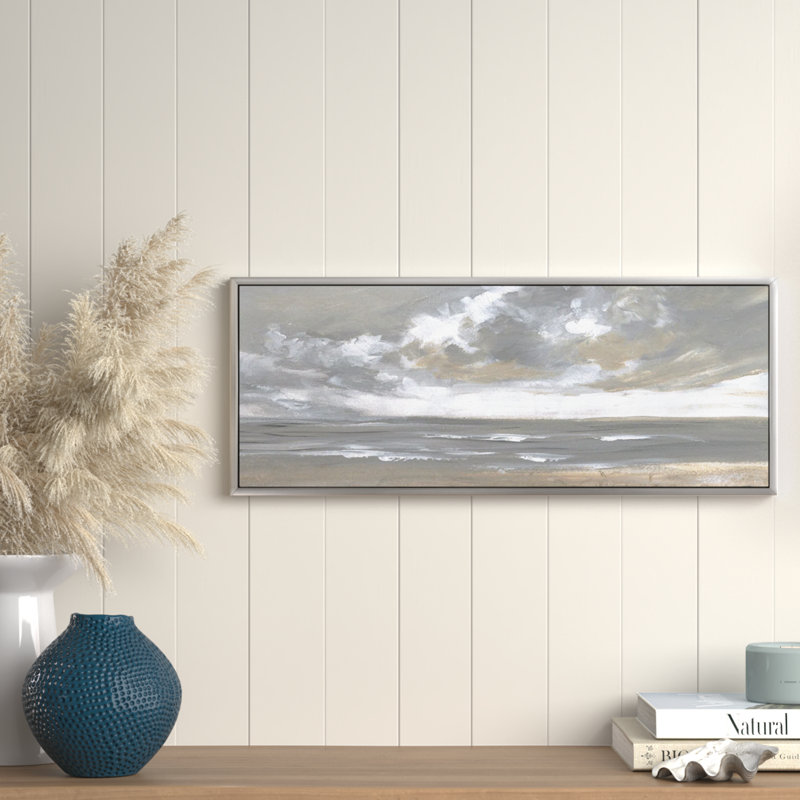 Windswept, reproduction d'art sur toile, Argent, H 12 po x l 30 po x P 1,5 po