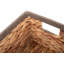 Water Hyacinth Rectangular Storage Basket with rope Border-716554546