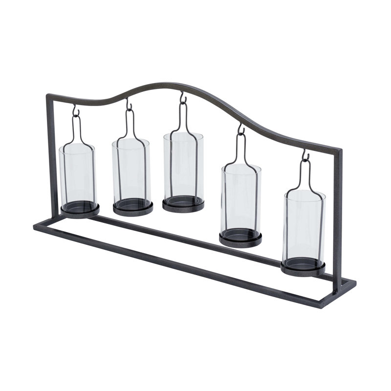 Votive en verre en métal