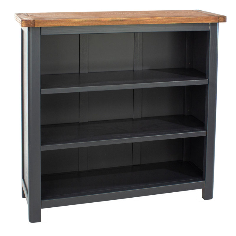 Aulay Tall Bookcase, Midnight Blue, Adjustable Shelves, 90cm H x 90cm W x 30cm D