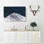 Snow Covered Mountain Ridge Painting - Wrapped Canvas Print-56654396