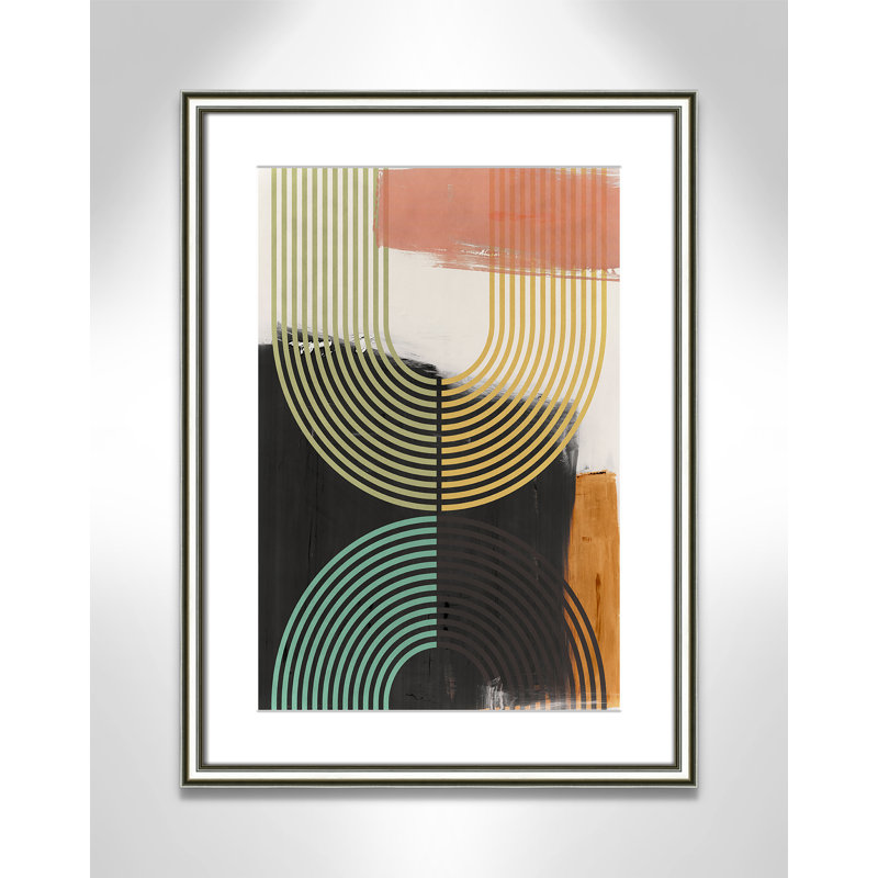 «Bolded II» par Isabelle Z, Matted Print, L 18,25 po x H 24,25 po, Argent classique