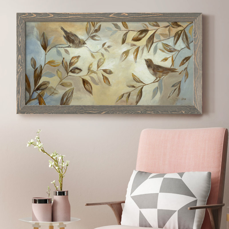 Frosty Morning - Peinture sur toile encadrée, Gris