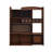 Nut-brown+Black Solid + Manufactured Wood+Glass Display Cases