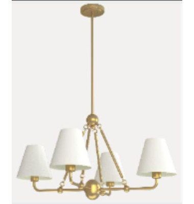 Florence 4-Light Pendant Light White