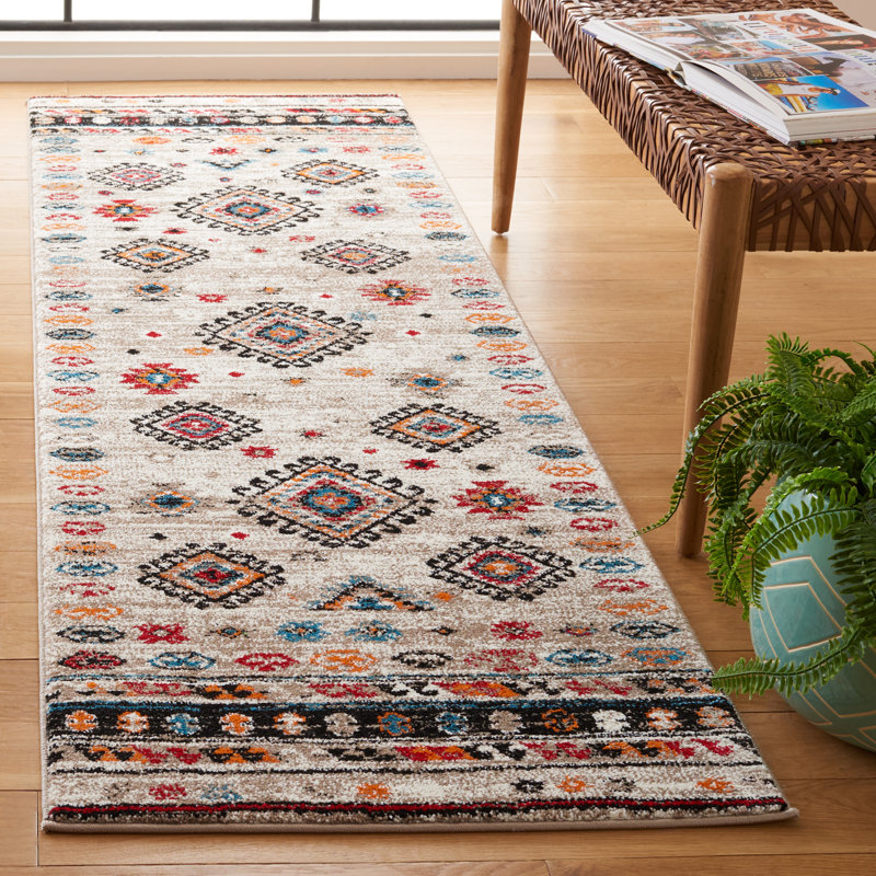 Loftus Southwestern Polypropylene Area Rug, Runner 2'3" x 8'