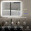 HOMCOM Backlit Illuminated Bathroom Mirror LED-741850522-741850521