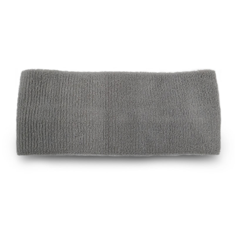Cotton Blend Ribbed Hand Towel, Gray