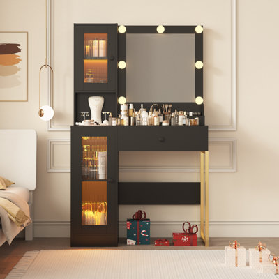Meuble-lavabo avec miroir et lumières