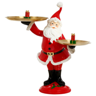 Santa Double Tray Holder - 20 X 22 Inches