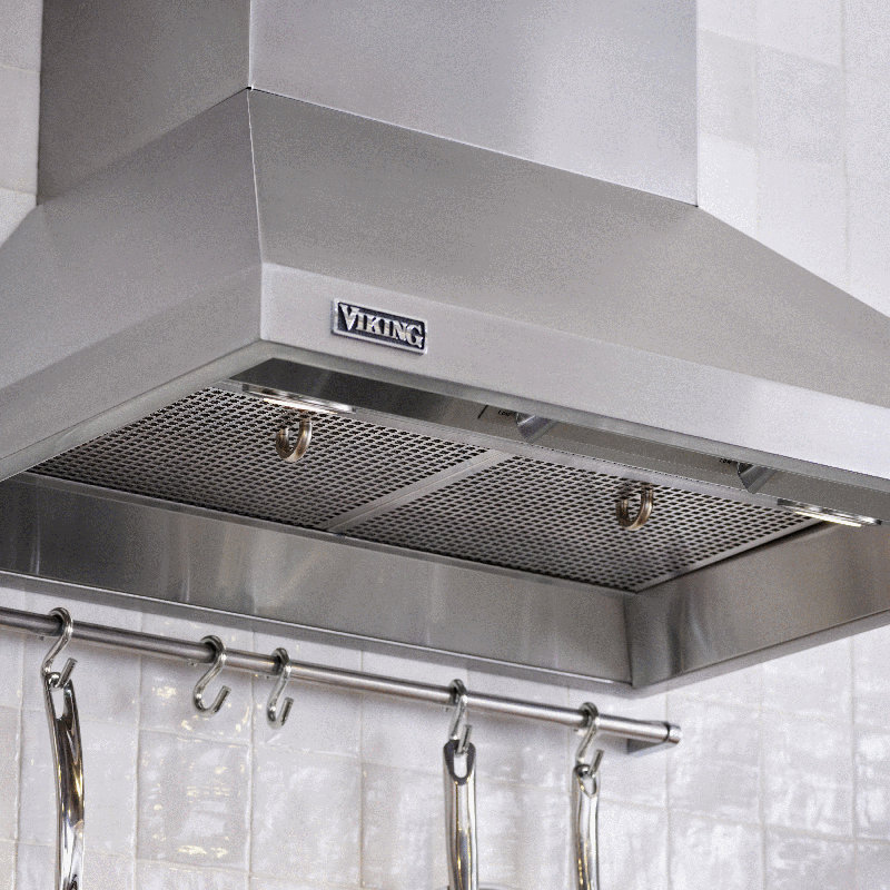 30" Wide Chimney Wall Hood + Ventilator, Stainless Steel