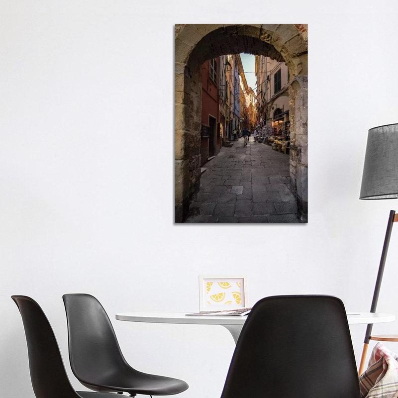 Street Of Porto Venere by Enzo Romano - Print on Canvas, Wrapped Canvas, 101.6cm H x 66.04cm W x 1.91cm D