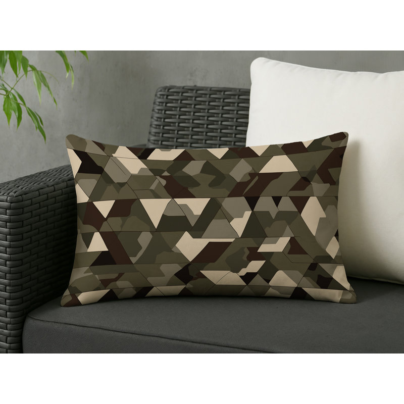 Flank Route Indoor And Outdoor Throw Pillow, Rectangle 20"H x 14"W