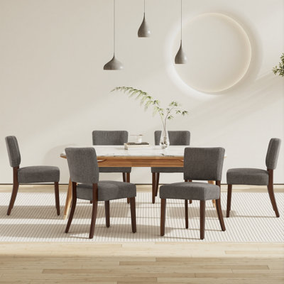 Upholstered Solid Wood Parsons Side Dining Chair