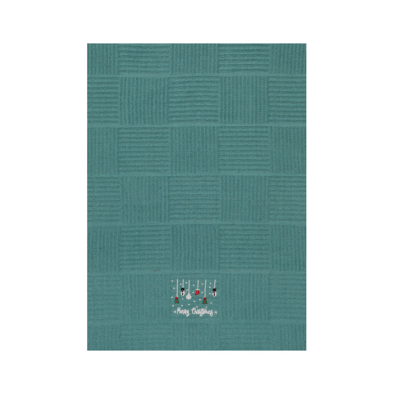 Lynox Cotton Jacquard Tea Towel Kitchen Towel, Teal
