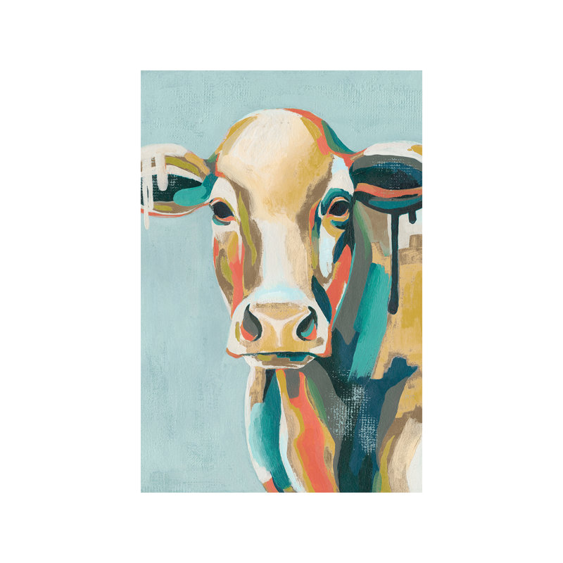 « couleur vaches i » par grace-pop, reproduction d’art, H 48 po x l 32 po x P 1,5 po, Toile tendue