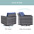Kreda 7-Piece 8-Person Powder Coated Steel Outdoor Seating Group-958037136-958037151