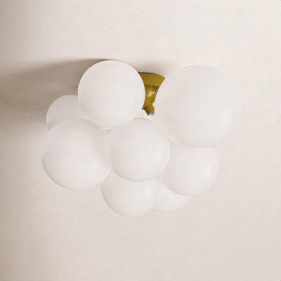 Clarksdale 120W Opal White Flush Mount