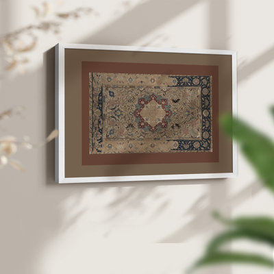 Vintage Abstract -IV -Framed Print - Restickable