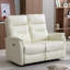 Causeuse inclinable électrique en cuir véritable 52,4 po Viradis avec port USB, canapé inclinable 2 places-596339507