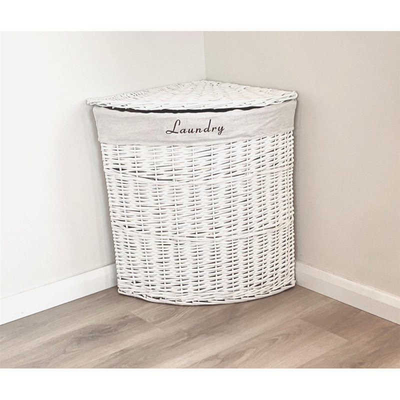 Wicker Laundry Hamper, Large (62cm x 56cm x 44cm)
