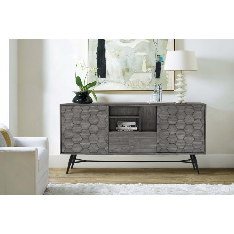 Buffet Makena en bois d'acacia gris