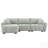110" Modular Sectional Sofa, L Shape With Extra-Large Seat, Pull-Line Design, Movable Ottoman, High Density Foam, Free Combination-1067438209
