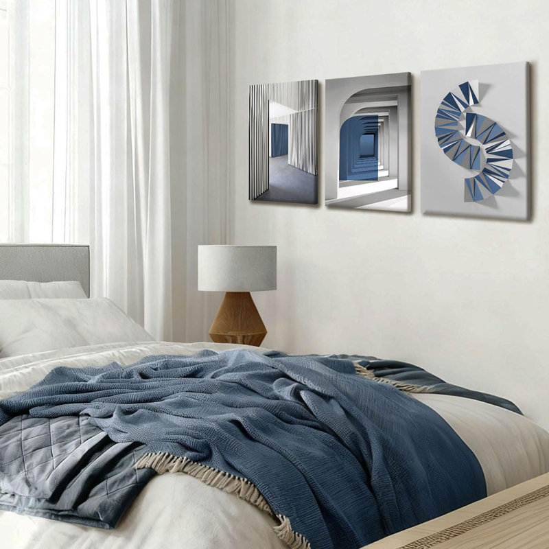 3 Piece Wrapped Canvas Print, 60 cm H x 40 cm W