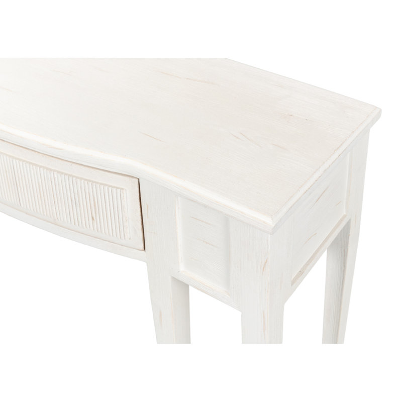 Madora 48'' W Solid Wood Console Table, White Traditional