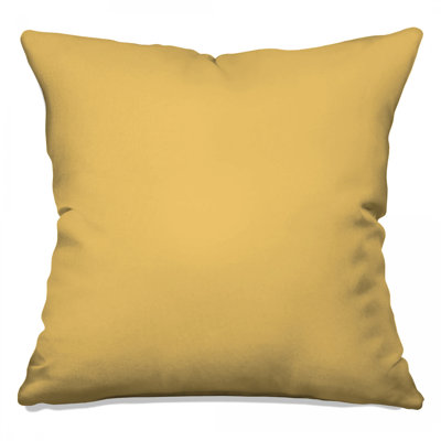 Solid Yellow Background Double Sided Throw Pillows