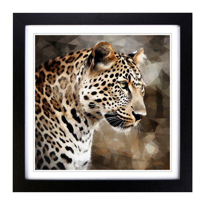 Leopard Precisionism - Framed Print