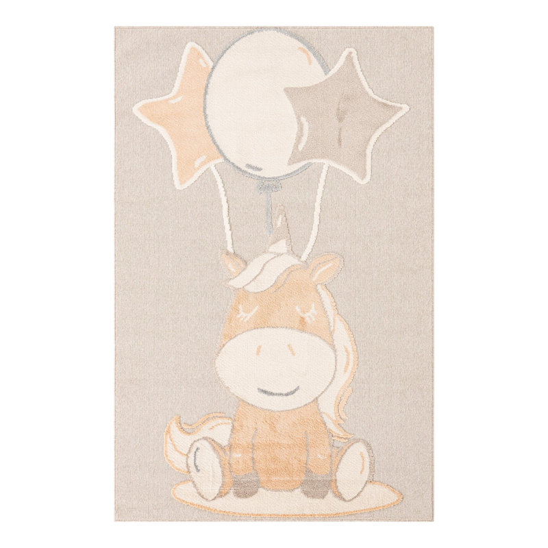 Unique Loom Clement Whimsy Kids Rug, Rectangle 6'1" x 9'