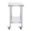 VEVOR Stainless Steel 24'' W x 40'' H Adjustable Portable Work Table-100537317