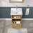 Isabella 20 In. W X 16 In. D X 35 In. H Single Sink Bath Vanity In Light Oak Finish With White Ceramic Top