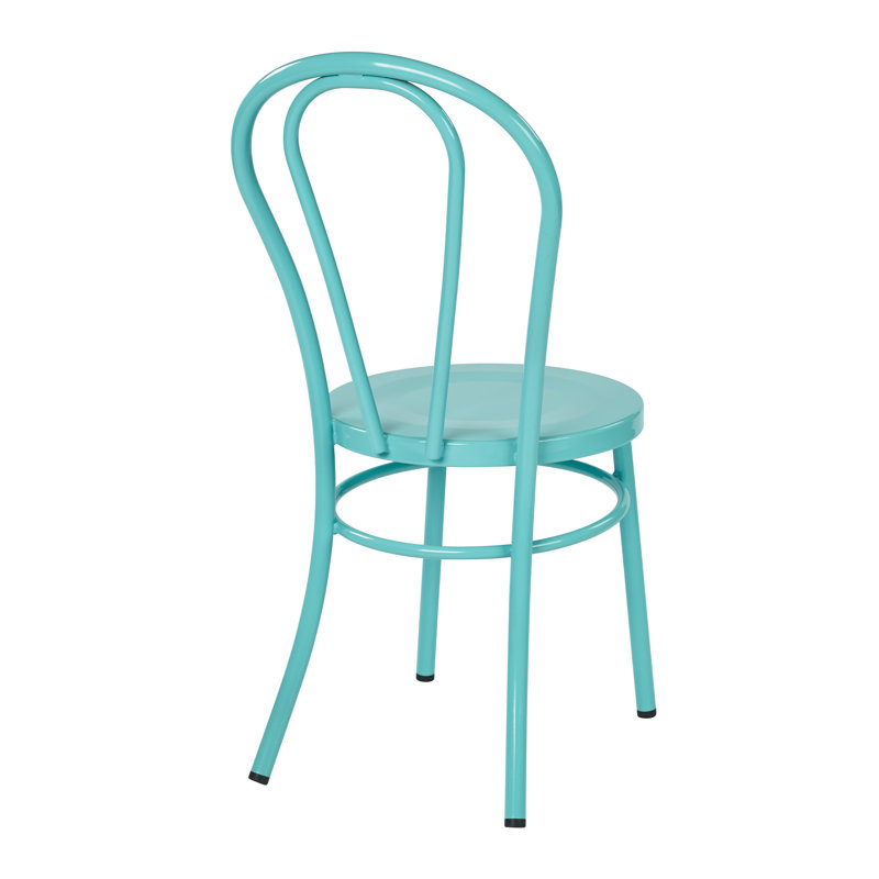 Odessa 17.25'' H Stacking Side Chair, Pastel Teal