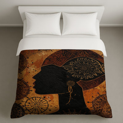 African Silhouette Mandala Duvet Covers