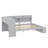 Daybed Featuring Storage Shelves and Integrated USB Ports-125242029