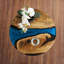 Jossa Round Walnut Resin Side Table – Epoxy River End Table for Living Room & Bedroom-407049851