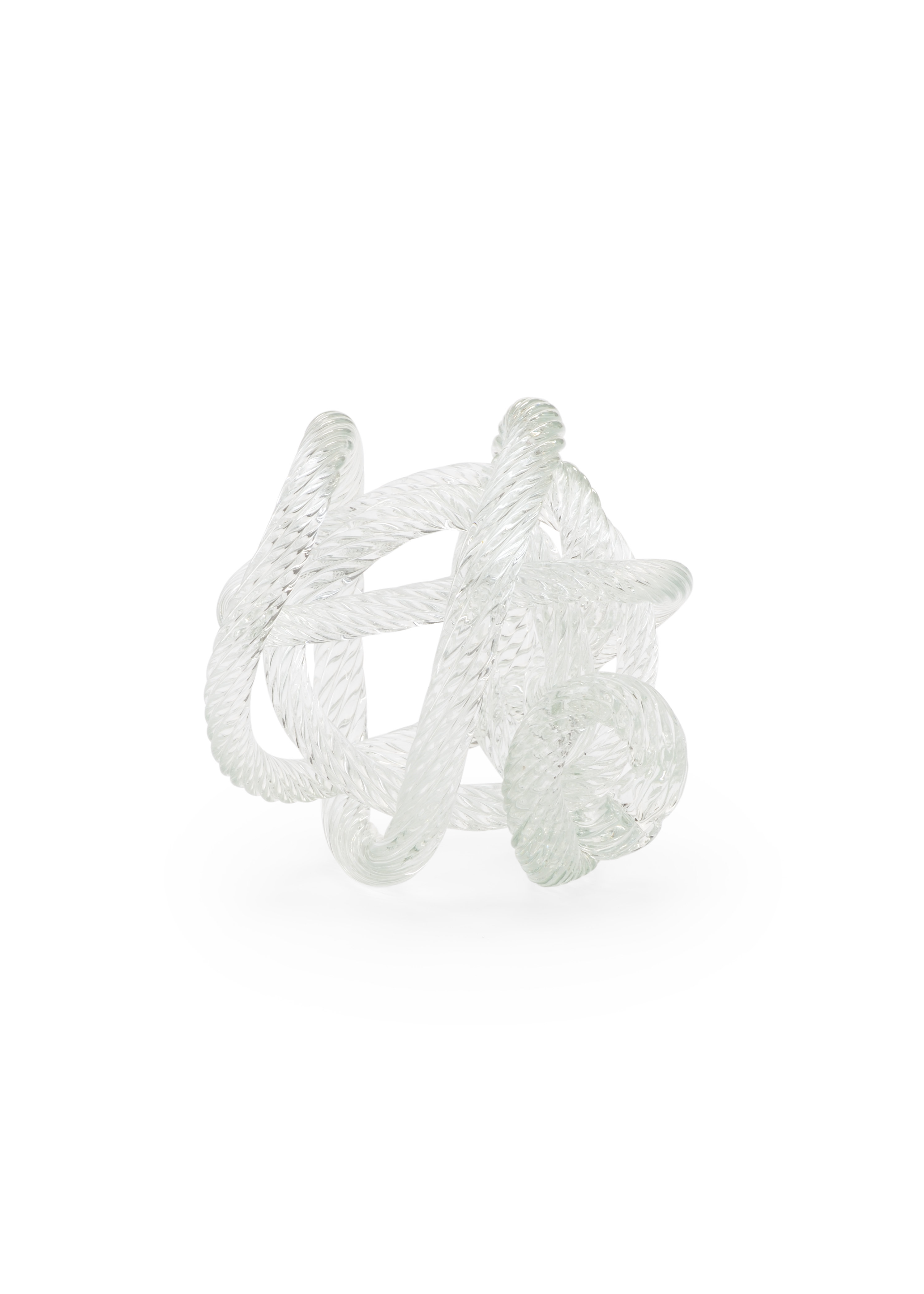 Glass Love Knot Sculpture