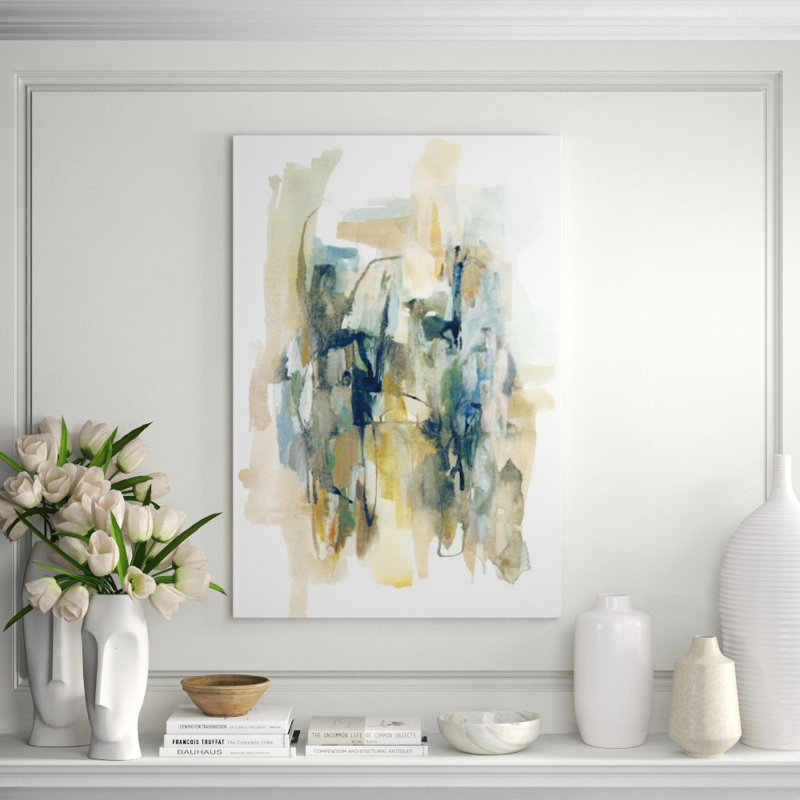Natural Spread II Painting by Sonia Noir, Image Brush Gel, 44" H x 30" W