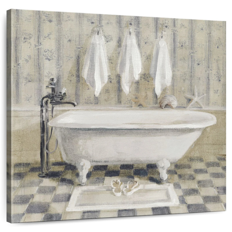 Baignoire blanche victorienne Lilie, H 20 po x l 20 po