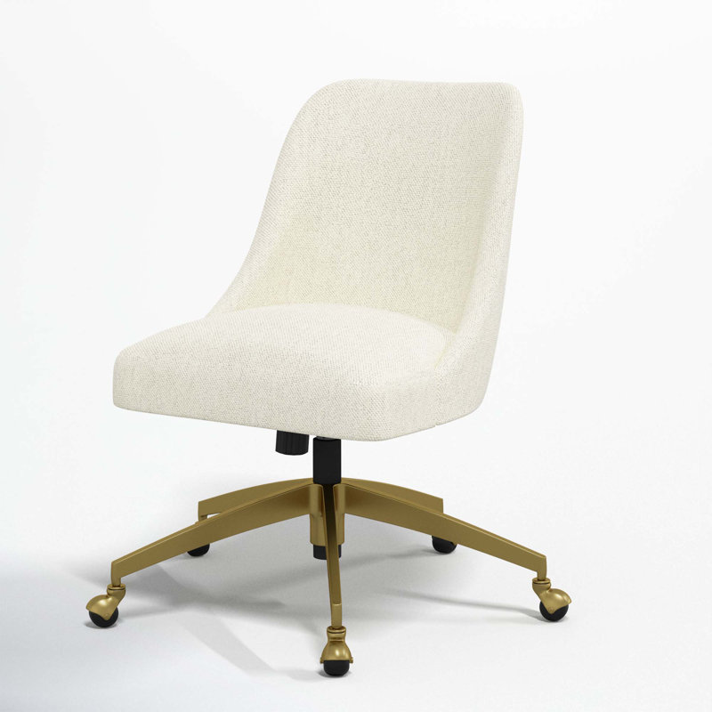 Chaise de bureau Tamieka, Tweed Sustain® toile Milsap