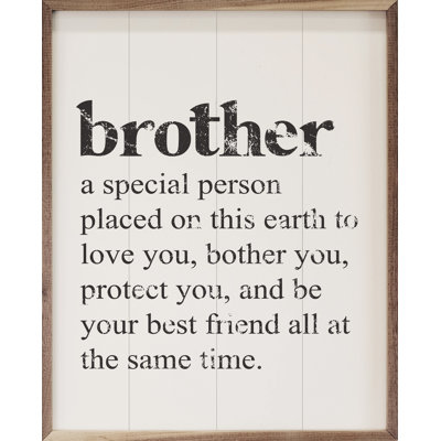 Brother A Special Person White