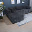 Canapé modulaire en L 100 pouces en velours côtelé Compression Sectionals