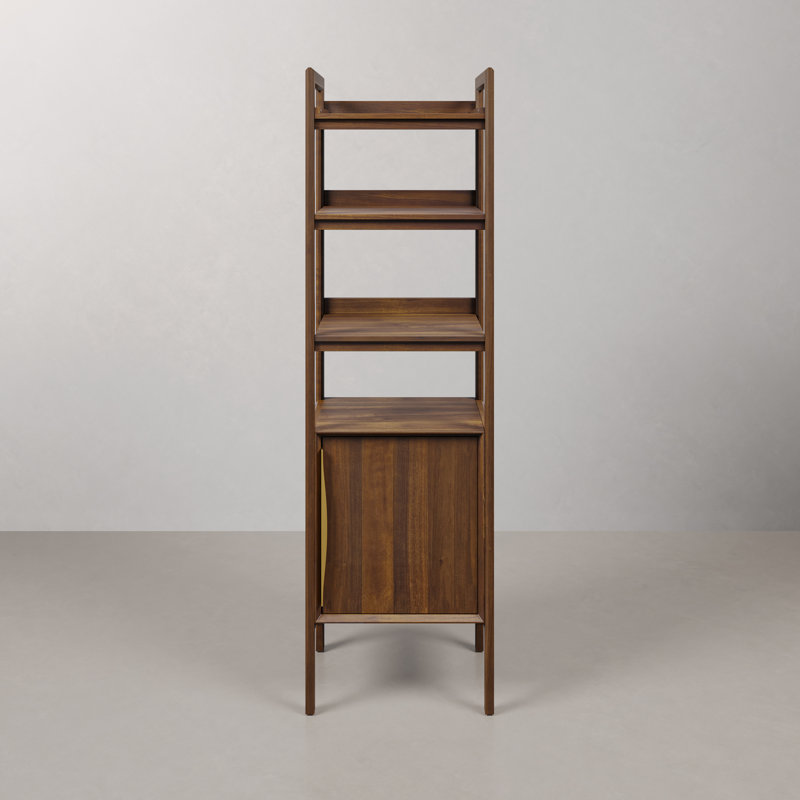 Ferrero 21 in. W x 17 in. D x 72 in. H Free Standing Linear Cabinet In Noir Juglans Finish