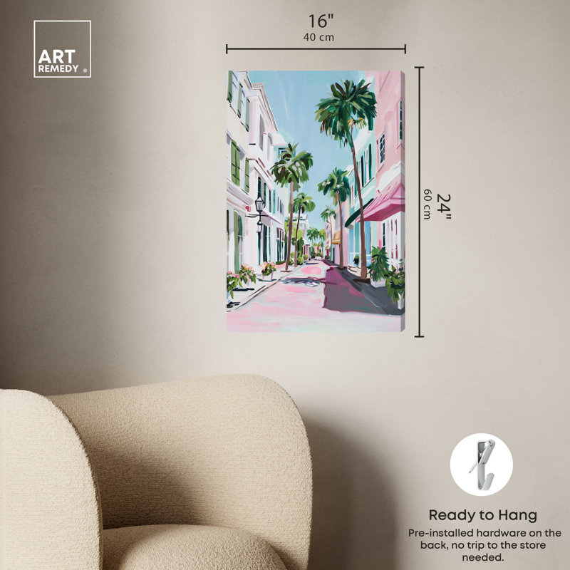 Down the Avenue, Toile tendue, H 24 po x l 16 po