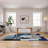 Modern Abstract Area Rugs Living Room Rug, Machine Washable Non Slip Rug for Bedroom, Low Pile Contemporary Floor Carpet for Dining Room Home Office, Foldable Thin Mat-1493754413
