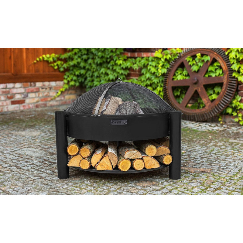 Steel Wood Burning Smokeless Fire Pit, 70" H x 70" W x 70" D